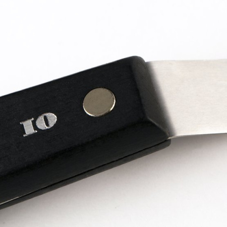 Мастихин "Мастер-Класс" № 10, деревянная ручка 12,5 см, лезвие металл 11,8x4,9 см - Мастихины