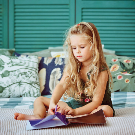 Цветная бумага, А4, мелованная САМОКЛЕЯЩАЯСЯ, 5 листов 5 цветов, 80 г/м2, ЮНЛАНДИЯ, 129284 - Цветная бумага