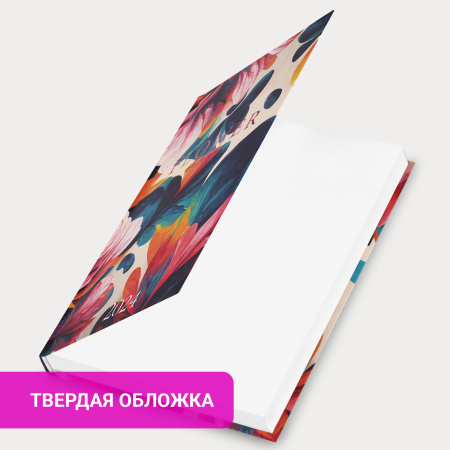 Ежедневник датированный 2024 145х215 мм, А5, STAFF, ламинированная обложка, "Flower delight", 115143 - Ежедневники с твердой обложкой
