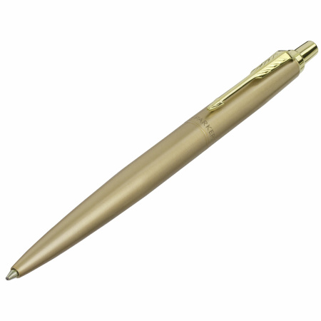 Ручка шариковая PARKER "Jotter XL Monochrome Gold GT", корпус золотой, нержавеющая сталь, синяя,2122754 - Ручки шариковые подарочные