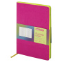 Ежедневник недатированный А5 138х213 мм BRAUBERG "Flex" под кожу, гибкий, 136 л., розовый, 111683 - Ежедневники с покрытием "под кожу и ткань"