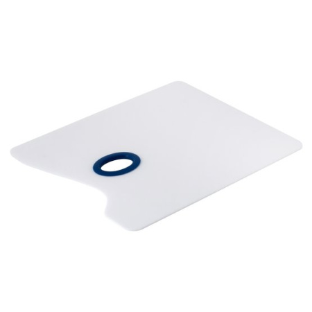 Палитра облегченная прямоугольная Ладога, белое оргстекло, 25х30х0,2 см - Палитры пластиковые