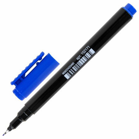 Маркер перманентный STAFF "Profit PM-105", СИНИЙ, тонкий металлический наконечник 0,5 мм, 152171 - Маркеры перманентные