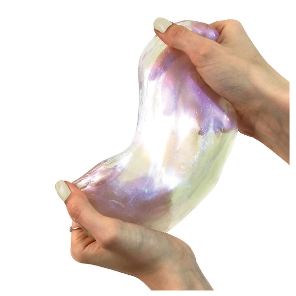 Слайм (лизун) "Slime Ninja Северное сияние", с блестками, 130 г, ВОЛШЕБНЫЙ МИР, S130-3 - Игрушки релаксирующие