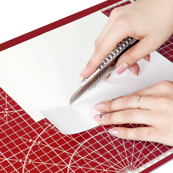 Коврик (мат) для резки ОСТРОВ СОКРОВИЩ, 5-ти слойный, А3 (450х300 мм), двусторонний, толщина 3 мм, 237444 - Коврики настольные для резки