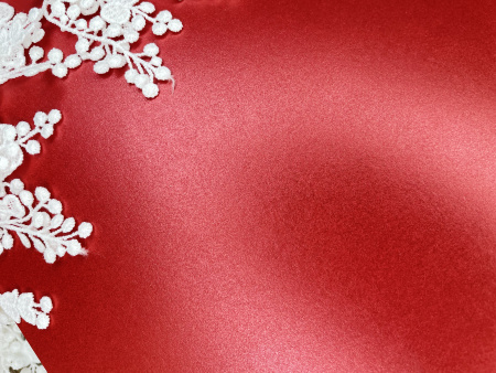 Дизайнерская бумага с перламутровым покрытием, цвет ярко-красный, плотность 300 гр., размер 35*50 см - Дизайнерская бумага