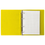 Тетрадь на кольцах А5 (180х220 мм), 80 листов, обложка ПВХ, клетка, BRAUBERG, желтый, 403912 - Тетради на кольцах и сменные блоки к ним
