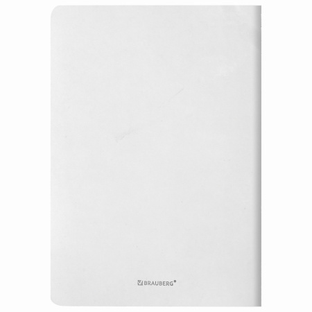Тетрадь 60 л. в линию обложка кожзам SoftTouch, сшивка, B5 (179х250мм), БЕЛЫЙ, BRAUBERG RAINBOW, 403887 - Тетради более 60 листов