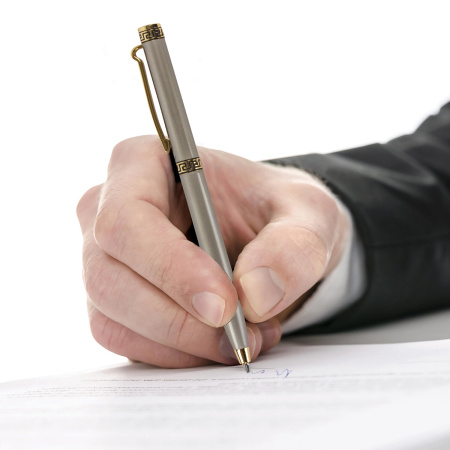 Ручка подарочная шариковая GALANT "Brigitte", тонкий корпус, серебристый, золотистые детали, пишущий узел 0,7 мм, синяя, 141009 - Ручки шариковые подарочные