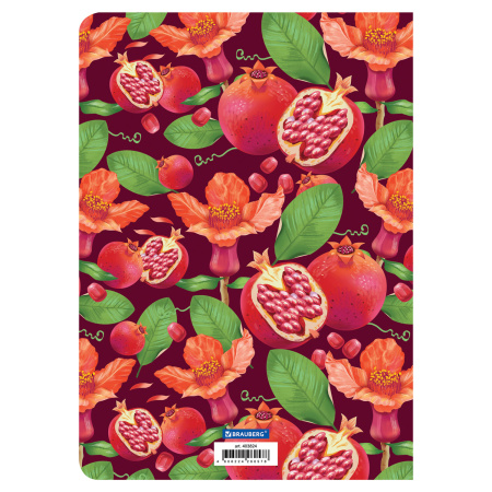 Тетрадь 60 л. в линию обложка SoftTouch, бежевая бумага 70 г/м2, сшивка, В5 (179х250 мм), ГРАНАТ, BRAUBERG, 403824 - Тетради более 60 листов