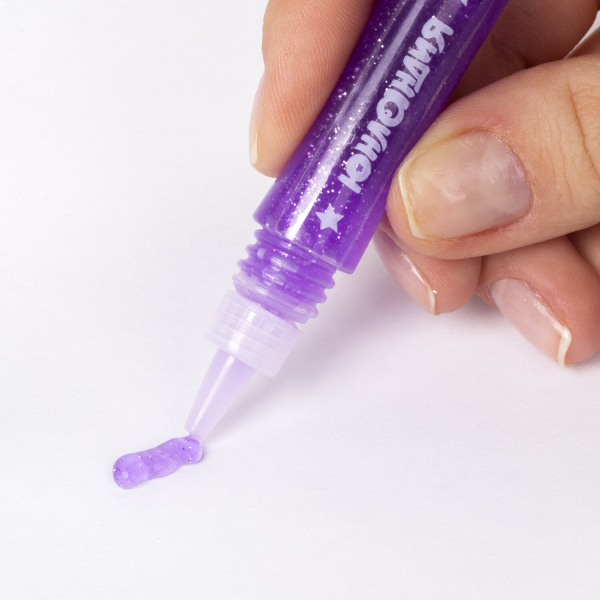 Гель с блестками ЮНЛАНДИЯ, для декора, поделок, DIY, творчества, оформления, 18 цветов ассорти по 6 мл, картонная упаковка, 662254 - Гель, гель-клей, краска для декорирования