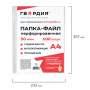 Папки-файлы перфорированные ГВАРДИЯ, А4, комплект 100 шт., гладкие, 30 мкм, 227524 - Папки перфорированные