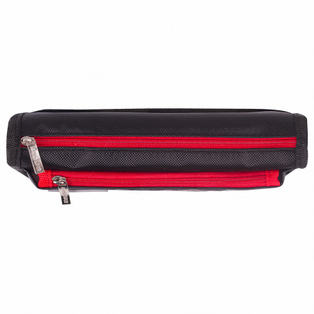 Пенал ЮНЛАНДИЯ, 2 отделения, полиэстер, "Car", черный, 21х6х9 см, 270273 - Пеналы мягкие