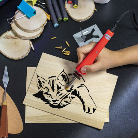 Заготовки деревянные для выжигания, выпиливания, росписи, А5, набор 2 штуки, ОСТРОВ СОКРОВИЩ, 150648 - Наборы для выжигания