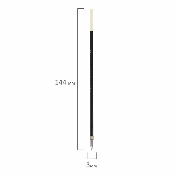 Стержень шариковый PILOT 144мм, линия 0,27мм, КОМПЛЕКТ 2 ШТУКИ, СИНИЙ, узел 1мм, RFN-GG-M - Стержни для ручек шариковых