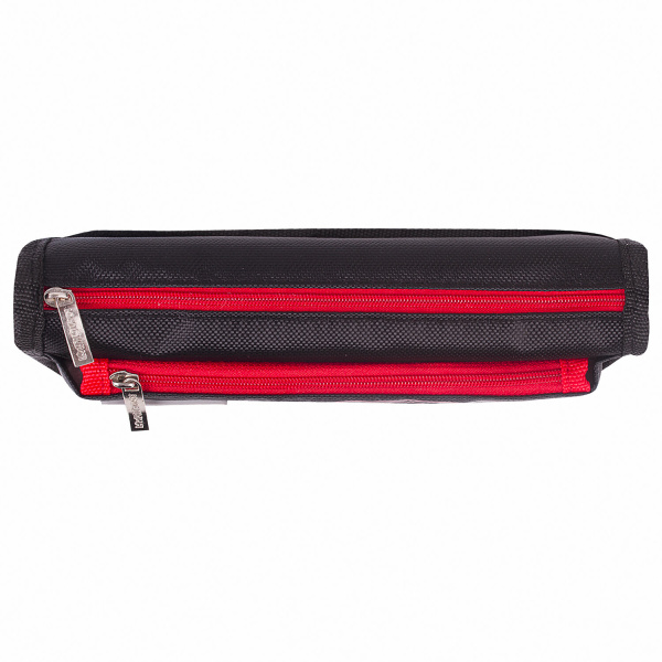 Пенал ЮНЛАНДИЯ, 2 отделения, полиэстер, "Car", черный, 21х6х9 см, 270273 - Пеналы мягкие