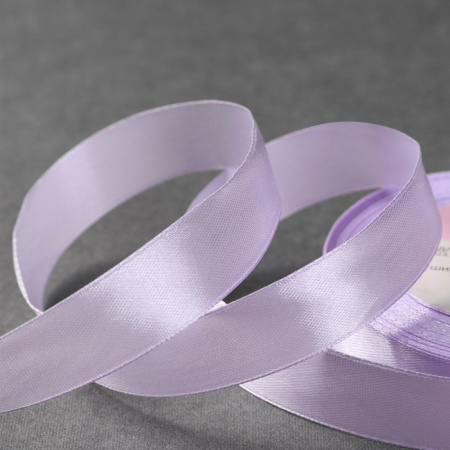 Лента атласная, ширина 20 мм, цвет холодный сиреневый №44