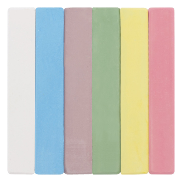 Мел цветной ЮНЛАНДИЯ "ЮНЛАНДИК И ОКРУЖАЮЩИЙ МИР", НАБОР 6 шт., квадратный, 227447 - Мелки