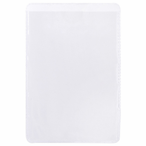 Карманы самоклеящиеся под визитные карточки (65х98 мм), КОМПЛЕКТ 5 шт., BRAUBERG, 224076 - Карманы самоклеящиеся для папок