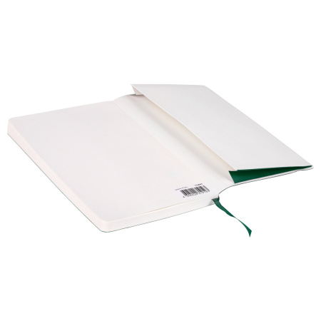 Блокнот А5 (130х210 мм), BRAUBERG ULTRA, под кожу, 80 г/м2, 96 л., клетка, темно-зеленый, 113007 - Бизнес-блокноты и бизнес-тетради