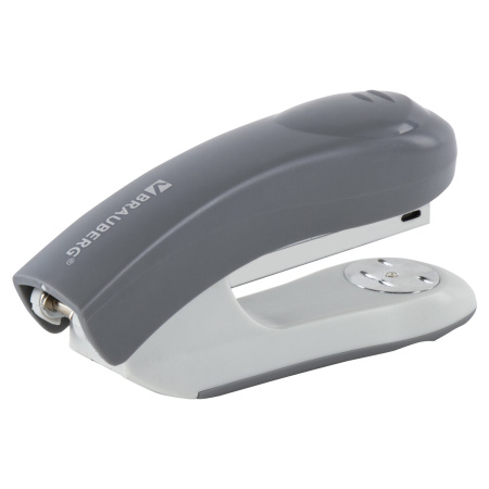 Степлер №24/6, 26/6 BRAUBERG "Original", до 25 листов, серый, 222535 - Степлеры настольные