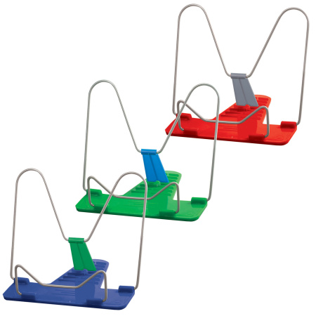 Подставка для книг ПИФАГОР КЛАССИК, пластик/металл, ассорти, европодвес, 230397 - Подставки для книг