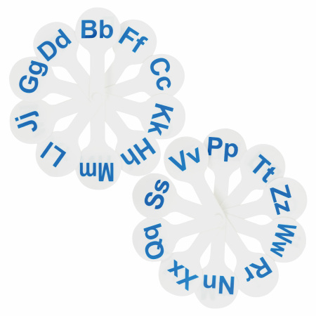 Веер-касса "Английские гласные и согласные" ЮНЛАНДИЯ, НАБОР 2 штуки, европодвес, 270561 - Веера-кассы