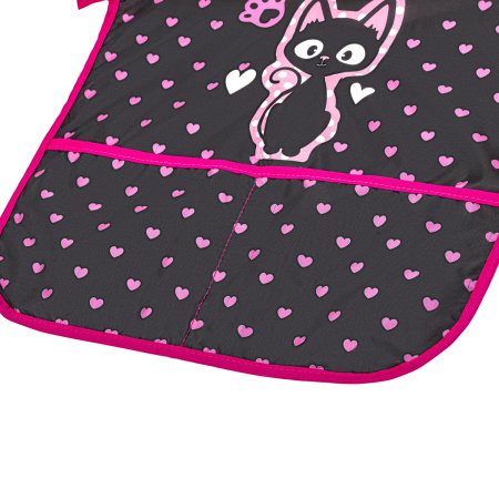 Фартук с нарукавниками для уроков труда BRAUBERG KIDS, 45x54 см, 2 кармана, "Amazed cat", 271638 - Аксессуары для рисования