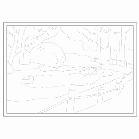 Папка для акварели С ЭСКИЗОМ (ЭСКИЗЫ-РАСКРАСКИ), А3, 10 л., 200 г/м2, 297х420 мм, BRAUBERG, 110065 - Альбомы и бумага для акварели и масла