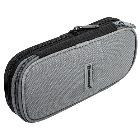 Пенал-трансформер BRAUBERG, полиэстер, 22х10х3 см, "Charcoal gray", 271561 - Пеналы мягкие