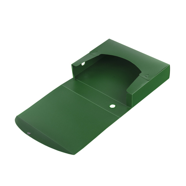 Короб архивный (330х245 мм), 70 мм, пластик, разборный, до 750 листов, зеленый, 0,7 мм, STAFF, 237277 - Короба и архивные системы пластиковые