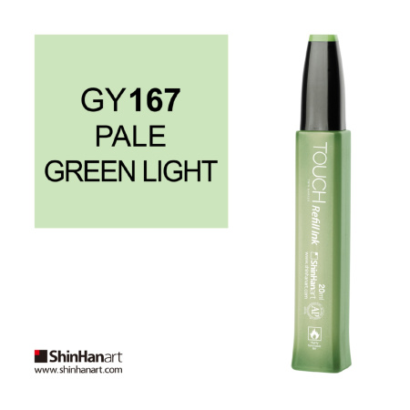 Чернила спиртовые ShinHan TOUCH для маркеров 20мл GY167 Зеленый светлый бледный