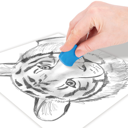 Ластик-клячка художественный цвета ассорти, в футляре, 40x36x10 мм, BRAUBERG ART "CLASSIC", 271155 - Художественные ластики и клячки