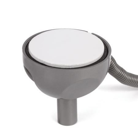 Ручка шариковая настольная BRAUBERG "Стенд-Пен", СИНЯЯ, пружинка, корпус серебристый, линия письма 0,5 мм, 142164 - Ручки шариковые на подставке