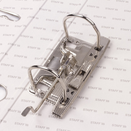 Папка-регистратор STAFF "Manager" с покрытием из ПВХ, 50 мм, без уголка, синяя, 225977 - Папки-регистраторы с арочным механизмом