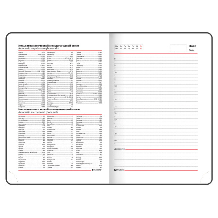 Ежедневник недатированный А5 138х213 мм BRAUBERG "Rainbow" под кожу, 136 л., красный, 111667 - Ежедневники с покрытием "под кожу и ткань"