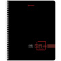 Тетрадь А5 48 л. BRAUBERG, гребень, клетка, глянцевая ламинация, "Dark" (4 вида в спайке), 404341 - Тетради 40-48 листов