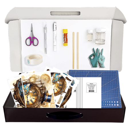 Набор папертоль “Исчезающий кот и время” - Папертоль