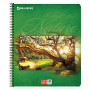 Тетрадь А5, 48 л., BRAUBERG, гребень, клетка, обложка картон, ПРИРОДА, 401874 - Тетради 40-48 листов