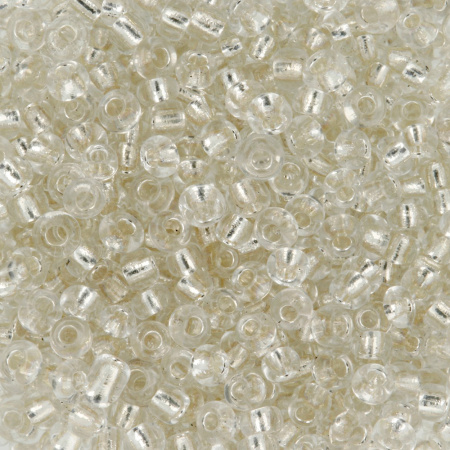 Бисер "Zlatka" 11/0 серебряный №0021, 5 уп по 10 гр