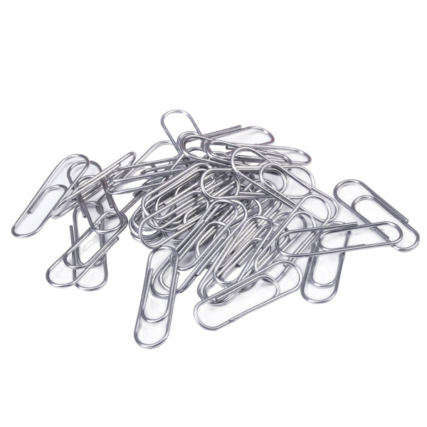 Скрепки STAFF, 28 мм, оцинкованные, 100 шт., в картонной коробке, 270451 - Скрепки канцелярские