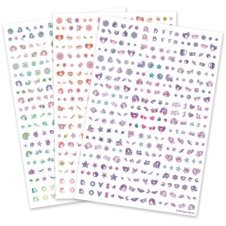 Серия Space: Набор наклеек для ногтей 3, 300 шт. - Наклейки