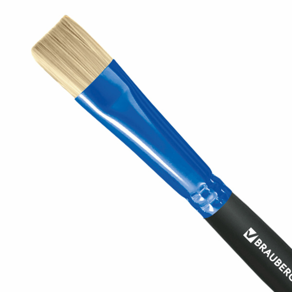 Кисть щетина, плоская № 14, BRAUBERG PREMIUM, 200998 - Кисти для рисования
