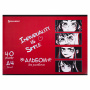 Альбом для рисования А4 40 л., скоба, обложка картон, BRAUBERG, 203х288 мм, "Аниме", 1 шт, 106703 - Альбомы и папки для рисования