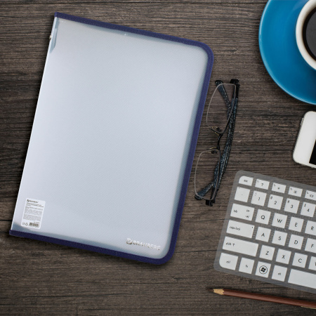 Папка на молнии пластиковая А4, ОБЪЕМНАЯ, 335х240х20 мм, матовая диагональ, BRAUBERG, РОССИЯ, 226036 - Папки пластиковые на молнии