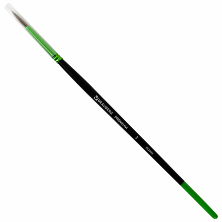 Кисть из ворса пони № 3, BRAUBERG PREMIUM, 200982 - Кисти для рисования