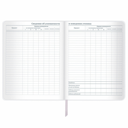 Дневник 1-11 класс 48 л., кожзам (гибкая), печать, фольга, BRAUBERG, "Insight", 106176 - Дневники универсальные