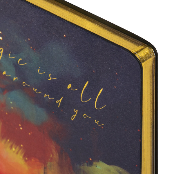 Ежедневник недатированный А5 (138х213 мм), BRAUBERG VISTA, под кожу, гибкий, 136 л., "Sky boat", 112042 - Ежедневники с покрытием "под кожу и ткань"