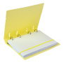 Тетрадь на кольцах А5 175х220 мм, 120 л., пластик, клетка, с резинкой, BRAUBERG, желтая, 403570 - Тетради на кольцах и сменные блоки к ним