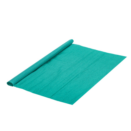 Бумага гофрированная/креповая, 32 г/м2, 50х250 см, изумруд, в рулоне, BRAUBERG, 112524 - Цветная бумага